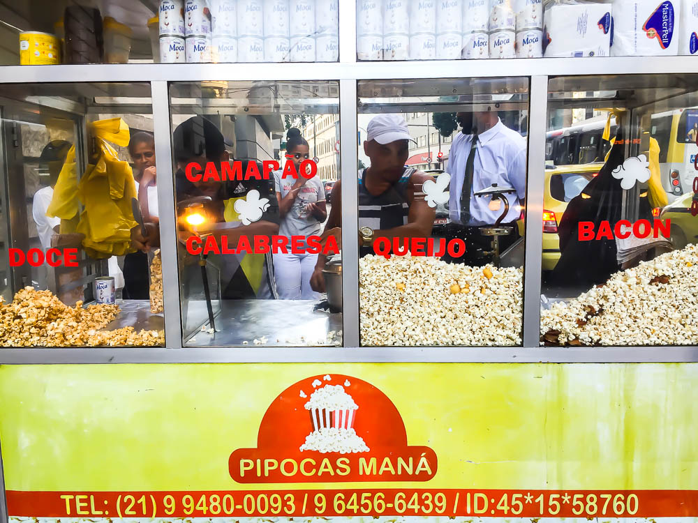 Street food popcorn